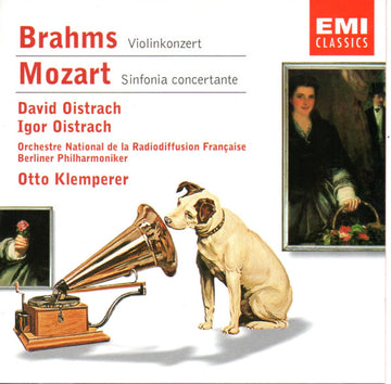 Johannes Brahms / Wolfgang Amadeus Mozart - David Oistrach, Igor Oistrach, Orchestre Philharmonique De Radio France, Berliner Philharmoniker : Violinkonzert / Sinfonia Concertante (CD, Comp, RE, RM)