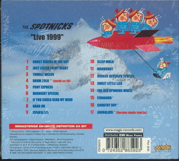 The Spotnicks : Live 1999 (HDCD, RM, Dig)