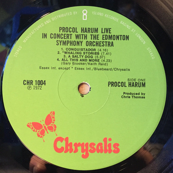 Procol Harum In Concert With The Edmonton Symphony Orchestra : Live (LP, Album)