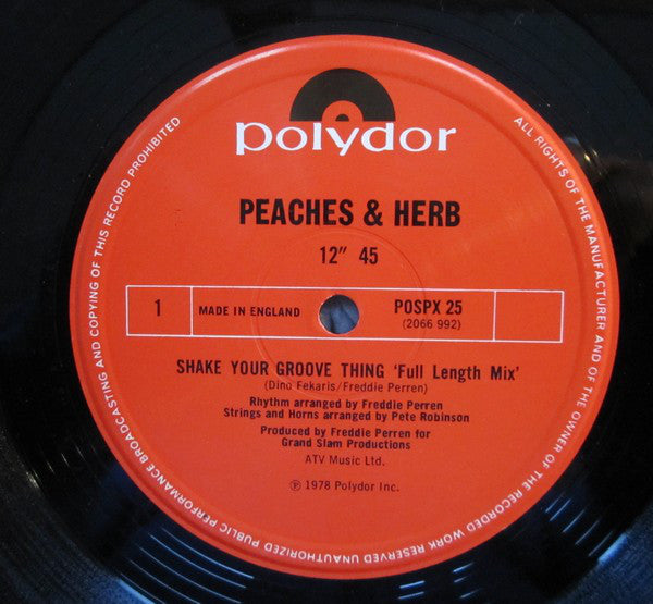 Peaches & Herb : Shake Your Groove Thing (12", Single)