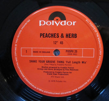 Peaches & Herb : Shake Your Groove Thing (12", Single)