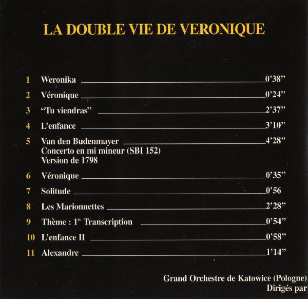 Zbigniew Preisner : La Double Vie De Véronique = The Double Life Of Veronika (Original Motion Picture Sound Track) (CD, Album, RE)