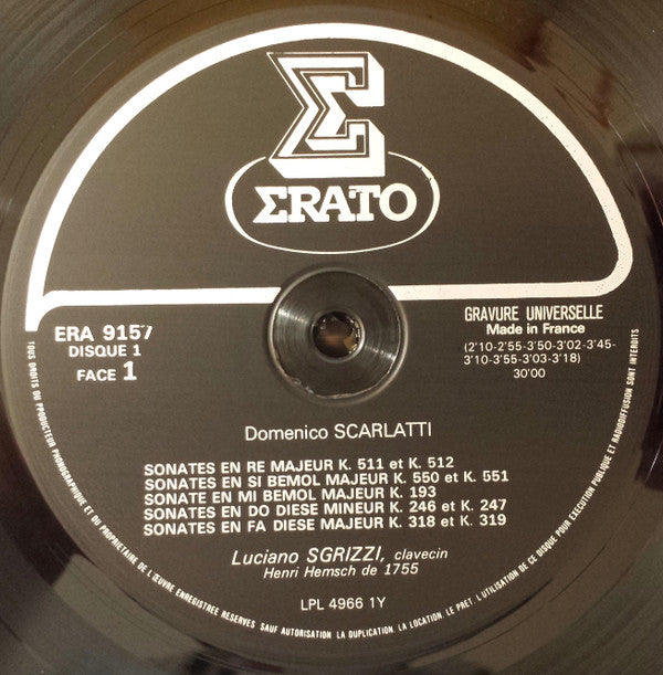 Domenico Scarlatti, Luciano Sgrizzi : Cent Sonates Pour Clavecin (6xLP, Box)