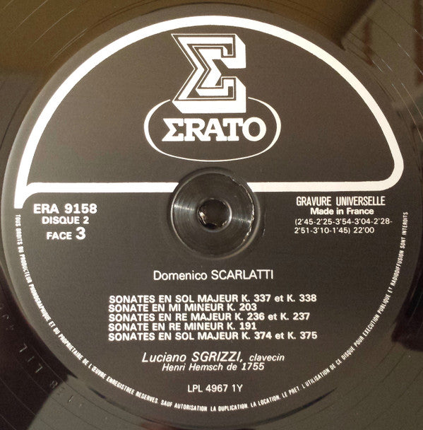 Domenico Scarlatti, Luciano Sgrizzi : Cent Sonates Pour Clavecin (6xLP, Box)