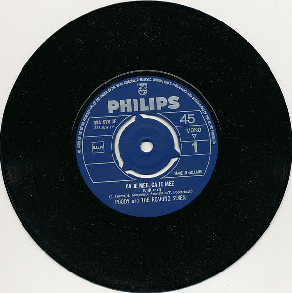 Poody and The Roaring Seven : Ga Je Mee, Ga Je Mee (7", Single, Mono)
