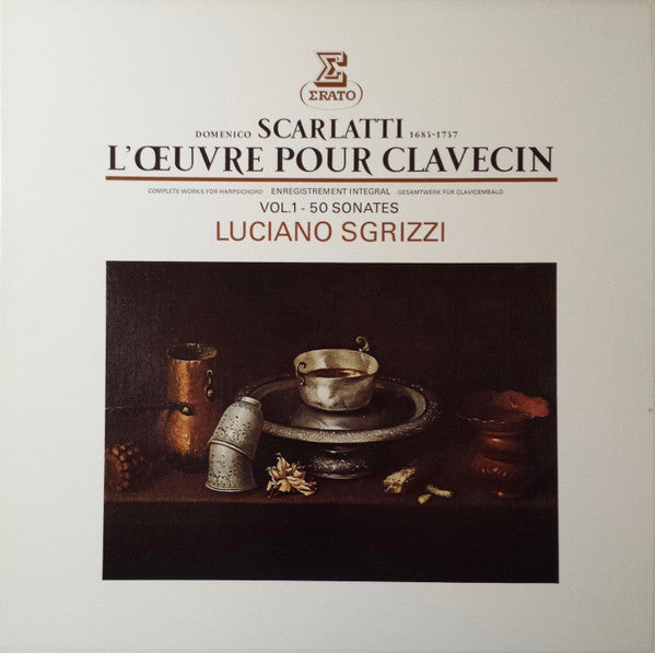 Domenico Scarlatti, Luciano Sgrizzi : 50 Sonates (3xLP, Box)