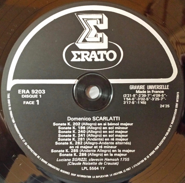 Domenico Scarlatti, Luciano Sgrizzi : 50 Sonates (3xLP, Box)