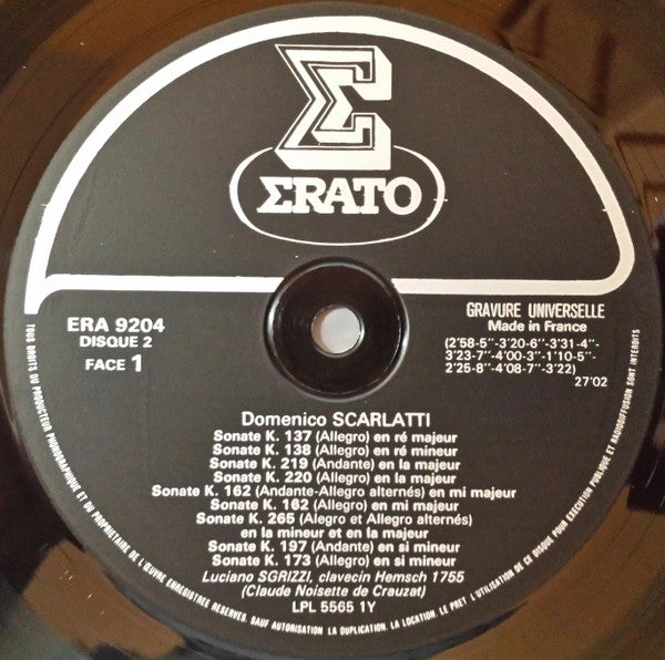 Domenico Scarlatti, Luciano Sgrizzi : 50 Sonates (3xLP, Box)