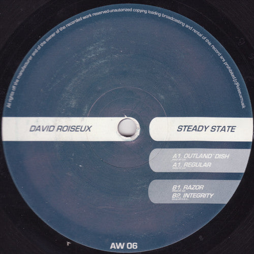 David Roiseux : Steady State (12")