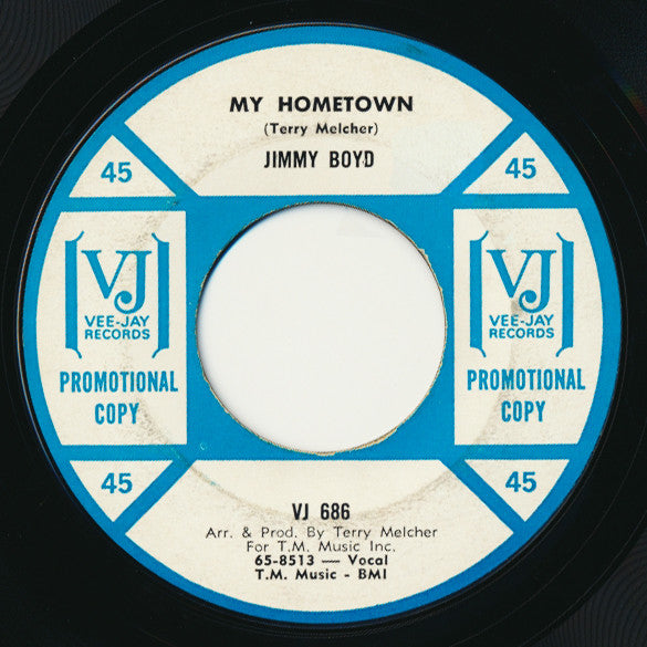 Jimmy Boyd : That's What I'll Give To You  (7", Promo)