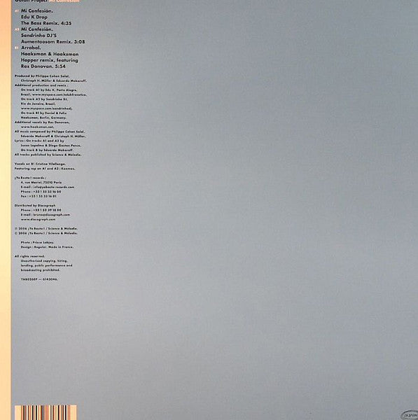 Gotan Project : Mi Confesión (10", EP)