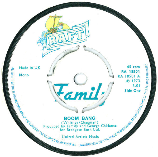 Family (6) : Boom Bang (7", Single, Mono, Pus)