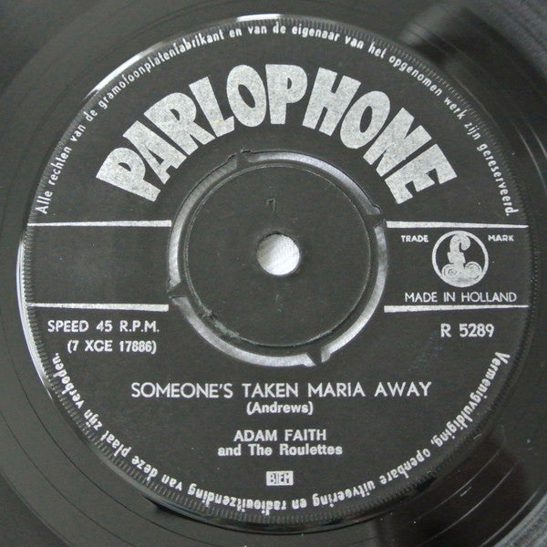 Adam Faith With The Roulettes And Chris Andrews (3) : Someone's Taken Maria Away (7", Single)