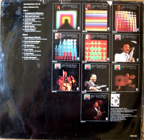 Oscar Peterson : Jazz Spectrum Vol. 3 (LP, Comp)