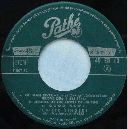 The Jubilee Singers (2) : Negro-Spirituals (7", EP)