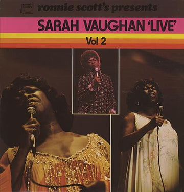 Sarah Vaughan : Ronnie Scott's Presents Sarah Vaughan Live Volume 2 (LP)