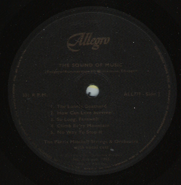 The Parris Mitchell Strings : The Sound Of Music (LP, RP, Bla)
