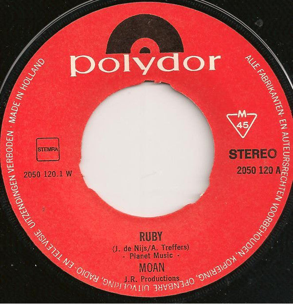 Moan (2) : Ruby (7")