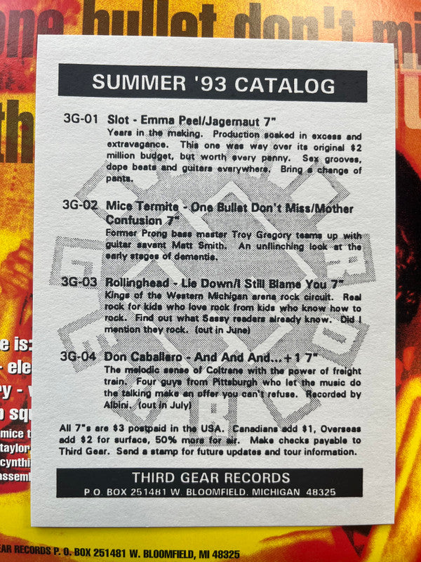 Mice Termite : One Bullet Don't Miss / Mother Confusion (7", Single, Blu)