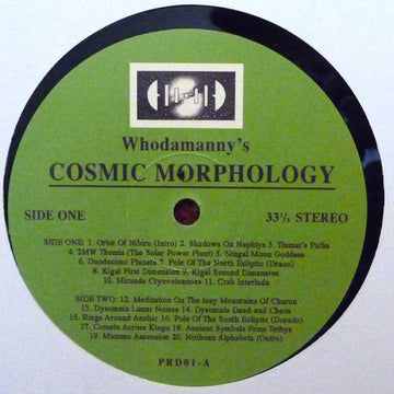 Whodamanny : Cosmic Morphology (12")