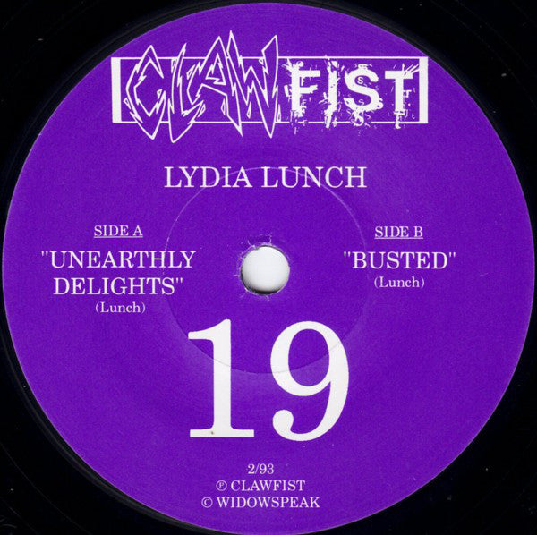 Lydia Lunch : Unearthly Delights (7", Single, Ltd)