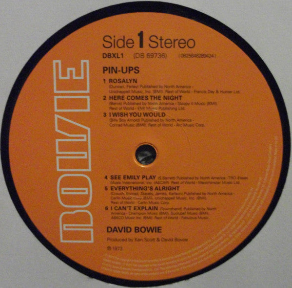 David Bowie : Pinups (LP, Album, RE, RM, 180)