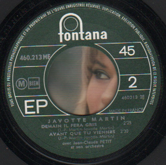 Javotte Martin : De Neige Et De Sang (7", EP)