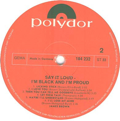 James Brown : Say It Loud - I'm Black And I'm Proud (LP, Album)