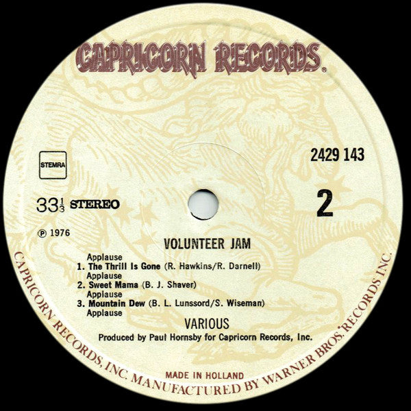 Various : Volunteer Jam (LP)