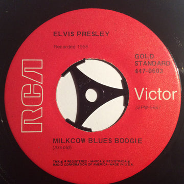 Elvis Presley : Milkcow Blues Boogie / You're A Heartbreaker (7", Single, RE, Red)