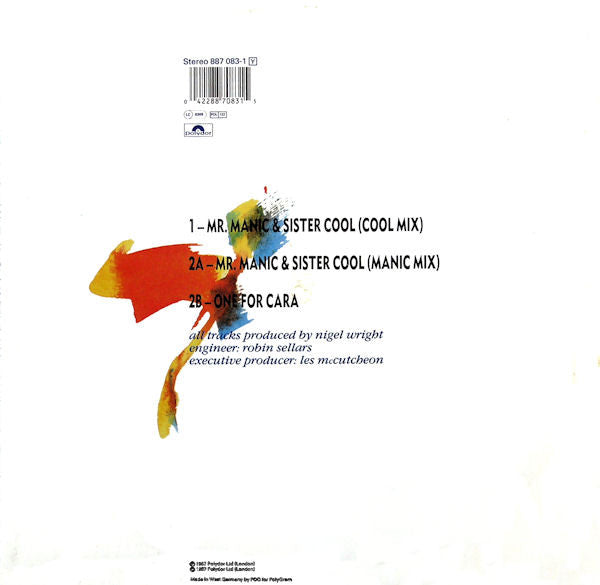 Shakatak : Mr. Manic & Sister Cool (Cool Mix) (12")