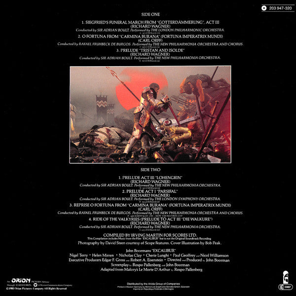 Various : Music From The Film Excalibur And Other Selections (LP, Comp)