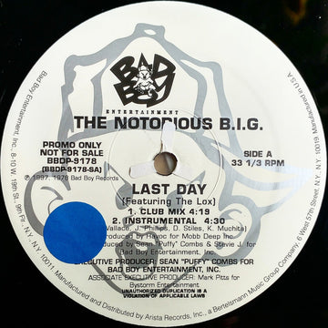 The Notorious B.I.G.* : Last Day / I Got A Story To Tell (12", Promo)