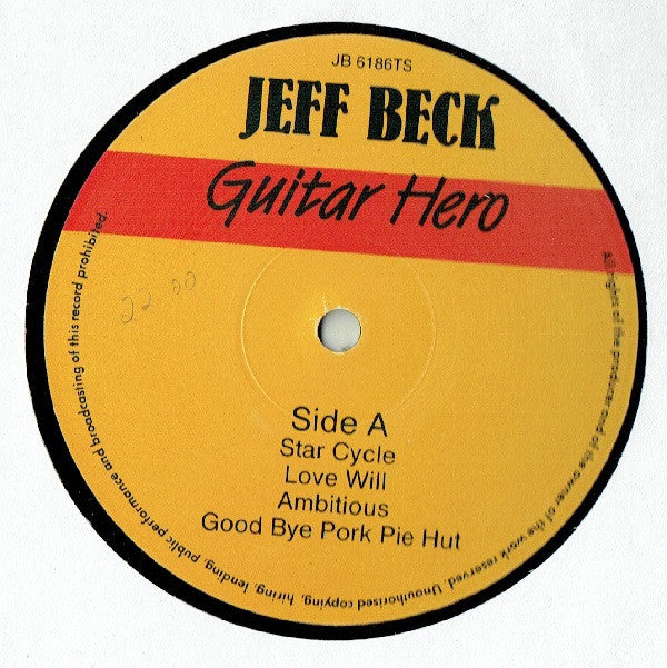 Jeff Beck : Guitar Hero (2xLP, Unofficial)