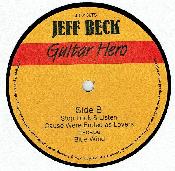 Jeff Beck : Guitar Hero (2xLP, Unofficial)