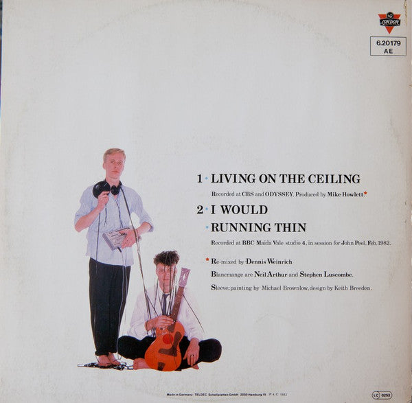 Blancmange : Living On The Ceiling (Long Version) (12", Maxi)