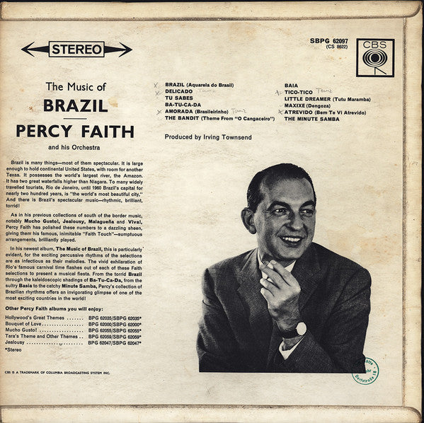 Percy Faith & His Orchestra : The Music Of Brazil! (LP, Album)