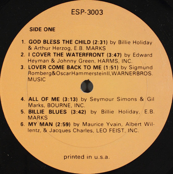 Billie Holiday : 1953-56 Radio & TV  Broadcasts Volume 2 (LP, Album, RE)