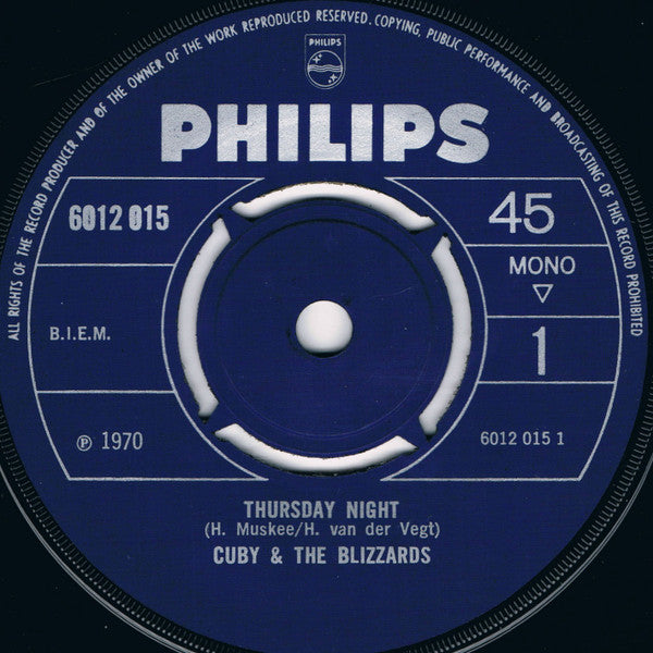 Cuby + Blizzards : Thursday Night / Wee Wee Baby (7", Single, Mono)