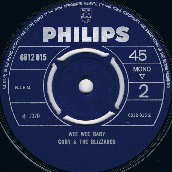Cuby + Blizzards : Thursday Night / Wee Wee Baby (7", Single, Mono)
