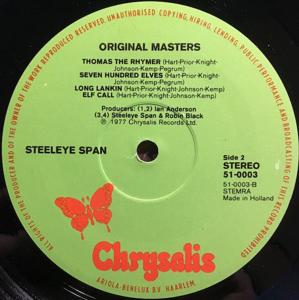Steeleye Span : Original Masters (2xLP, Comp)