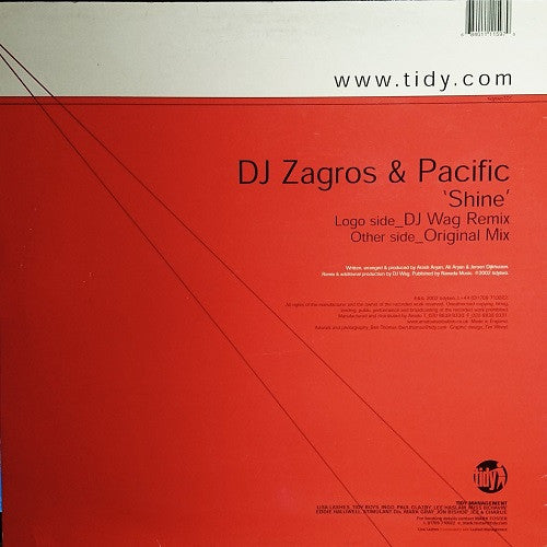 DJ Zagros & DJ Pacific : Shine (12", Single)