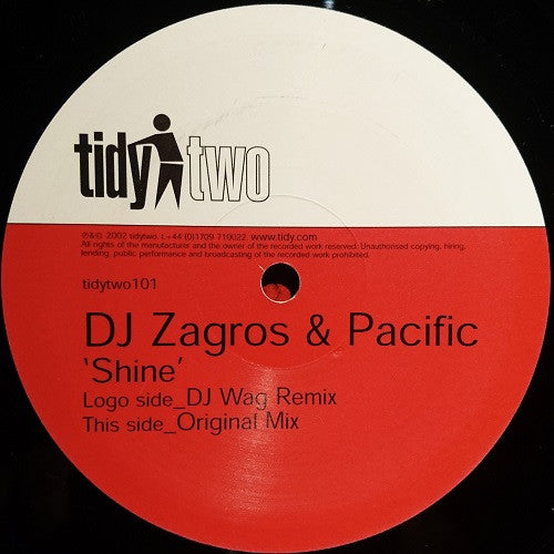 DJ Zagros & DJ Pacific : Shine (12", Single)
