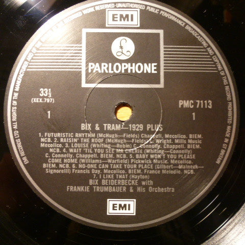 Bix Beiderbecke With Frankie Trumbauer And His Orchestra : Bix & Tram - 1929 Plus (LP, Comp)