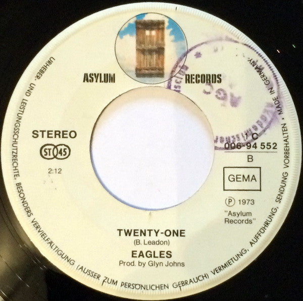 Eagles : Tequila Sunrise (7", Single)