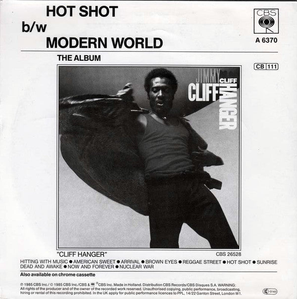 Jimmy Cliff : Hot Shot (7", Single)