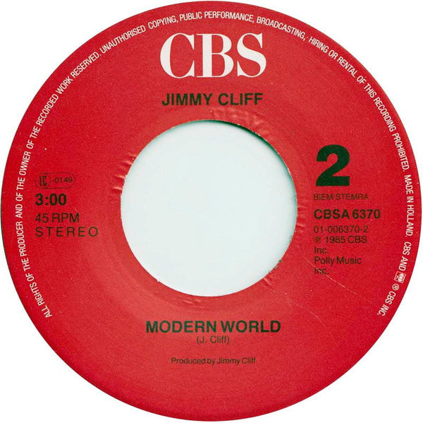 Jimmy Cliff : Hot Shot (7", Single)