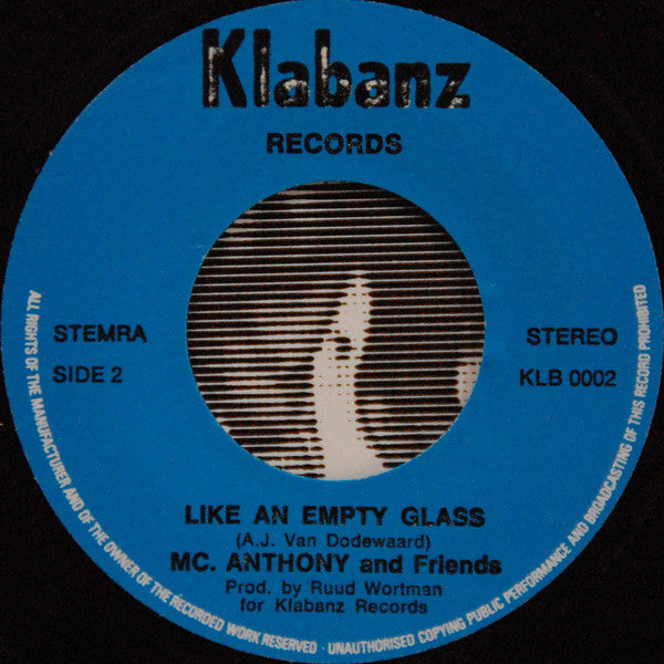 Mc Anthony & Friends : Niggersong / Like An Empty Glass (7", Single)