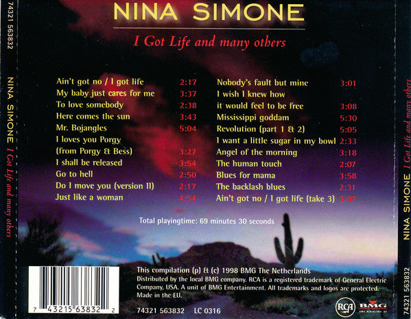 Nina Simone : I Got Life And Many Others (CD, Comp)