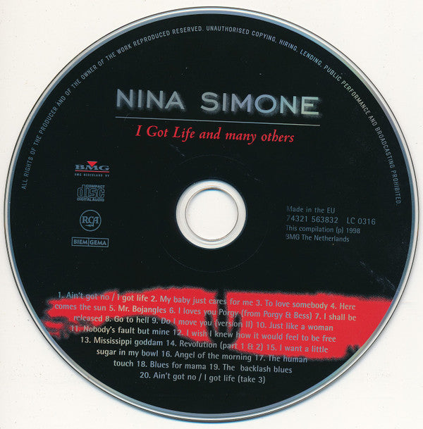Nina Simone : I Got Life And Many Others (CD, Comp)